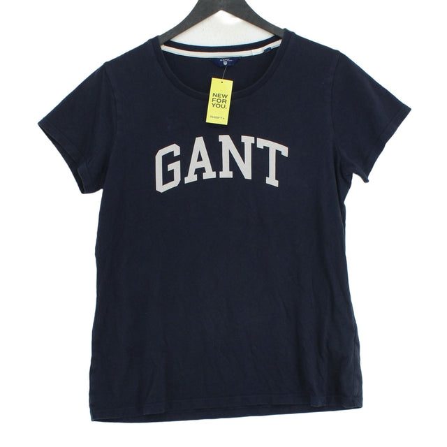 Gant Women's T-Shirt M Blue 100% Cotton