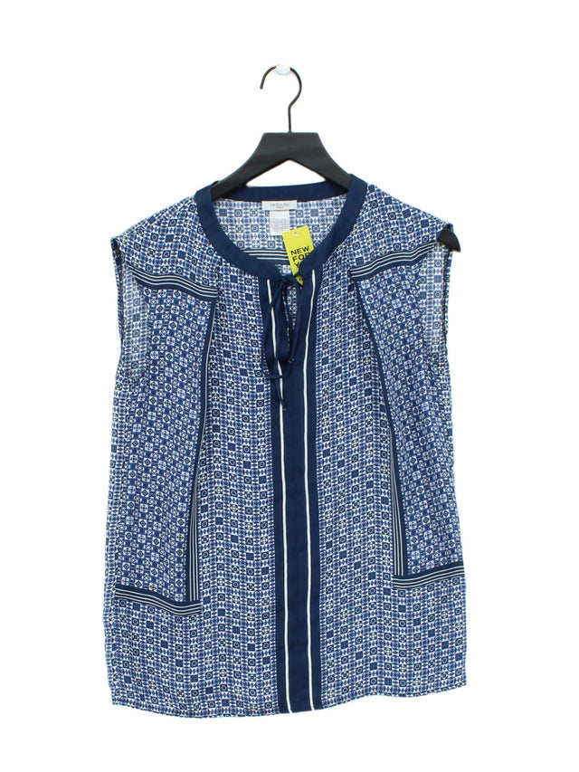 La Redoute Women's Blouse UK 8 Blue 100% Polyester