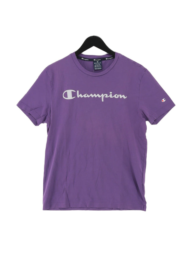 Champion Men's T-Shirt M Purple 100% Other