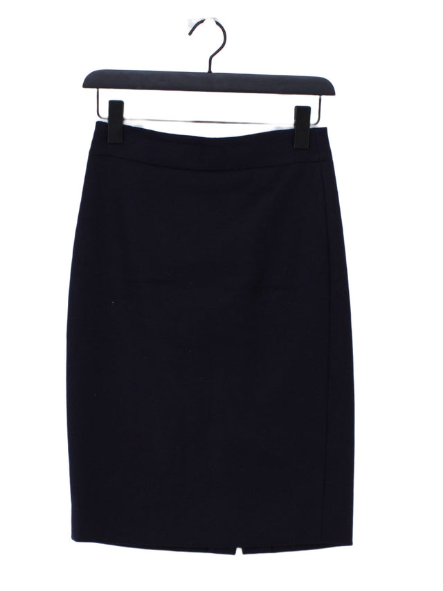 J. Crew Women's Midi Skirt XXS Blue Wool with Polyester