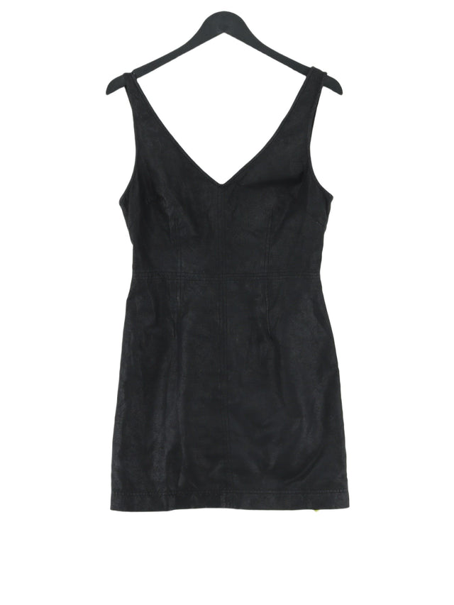 Silence + Noise Women's Midi Dress M Black 100% Polyester