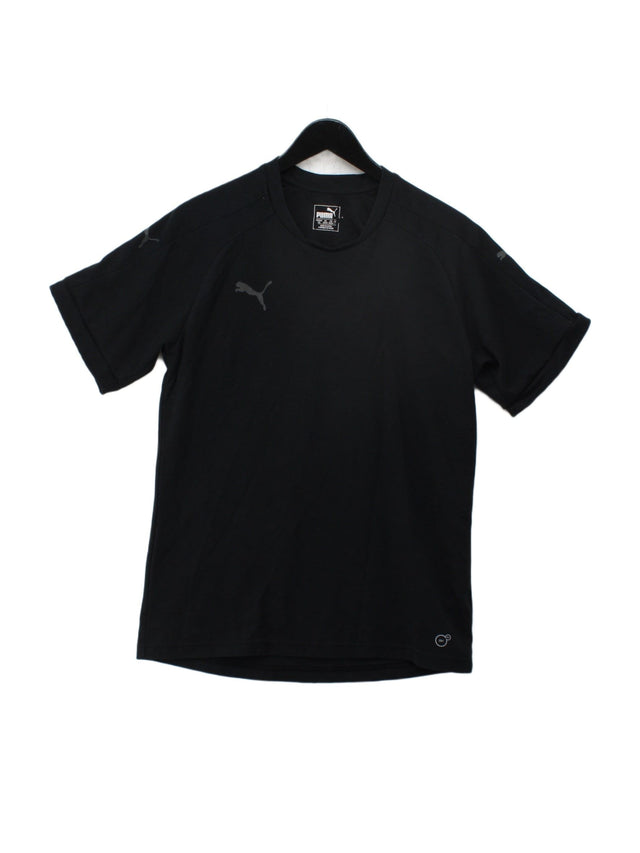 Puma Men's T-Shirt L Black Cotton with Polyester