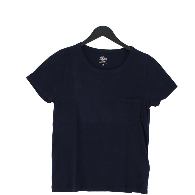J. Crew Women's T-Shirt XS Blue 100% Cotton