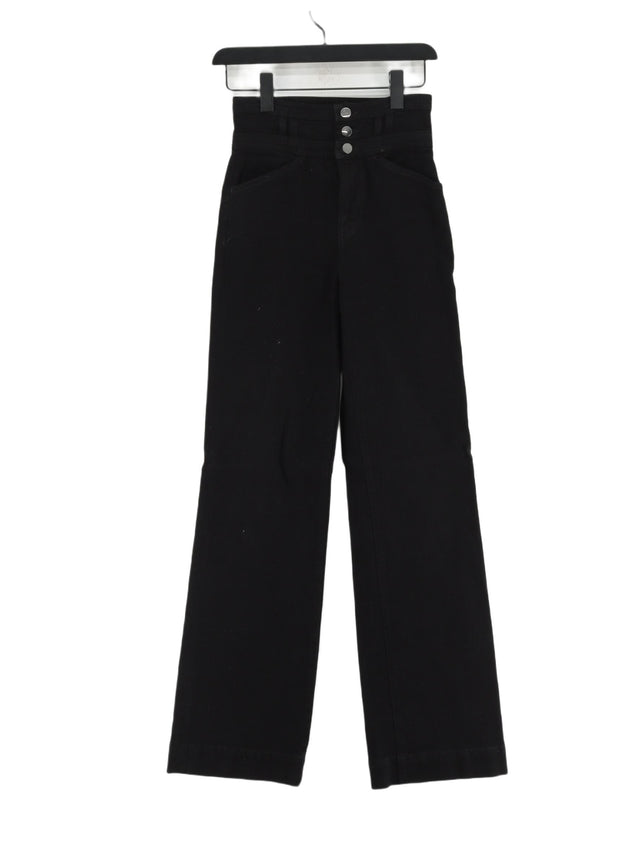 J Brand Women's Jeans W 24 in Black Cotton with Elastane