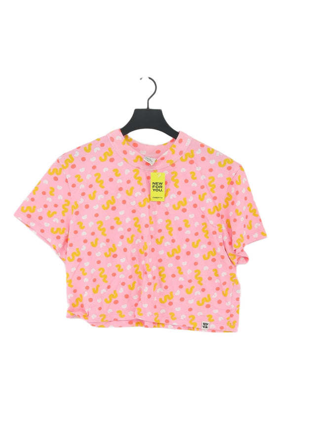 Lucy & Yak Women's T-Shirt M Pink 100% Cotton