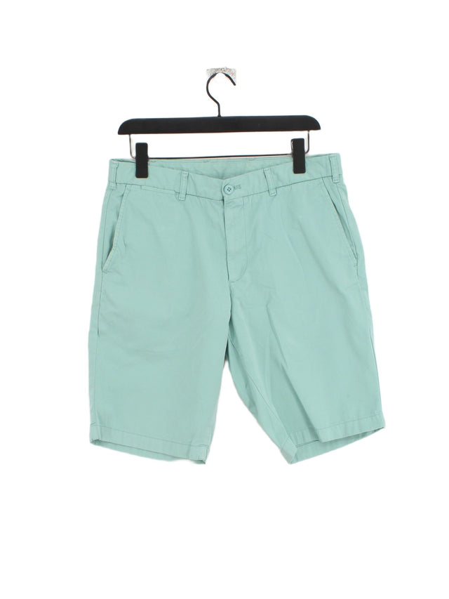 Uniqlo Men's Shorts W 34 in Green 100% Cotton