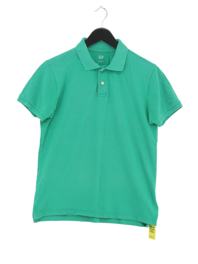 Gap Men's Polo S Green Cotton with Elastane