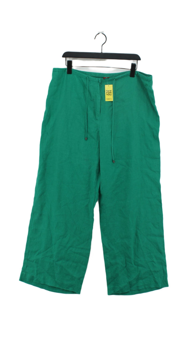 Olsen Women's Trousers W 38 in Green 100% Other