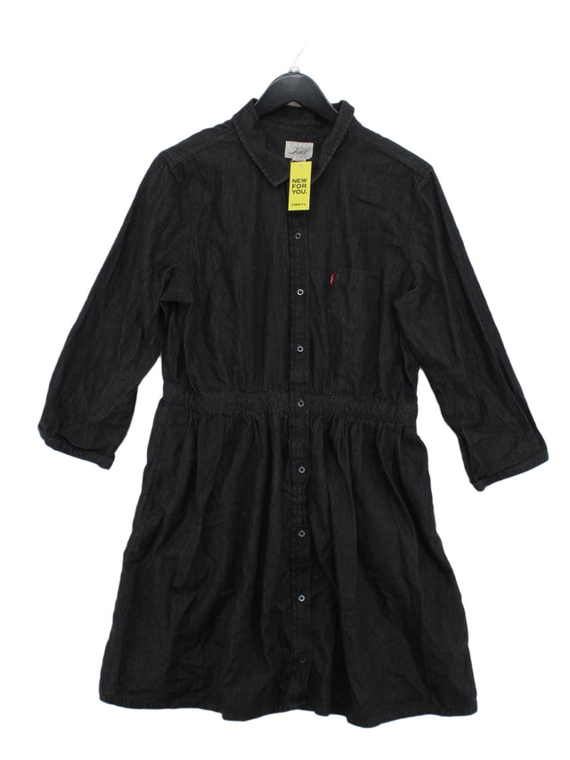 Levi’s Women's Midi Dress XL Black 100% Cotton