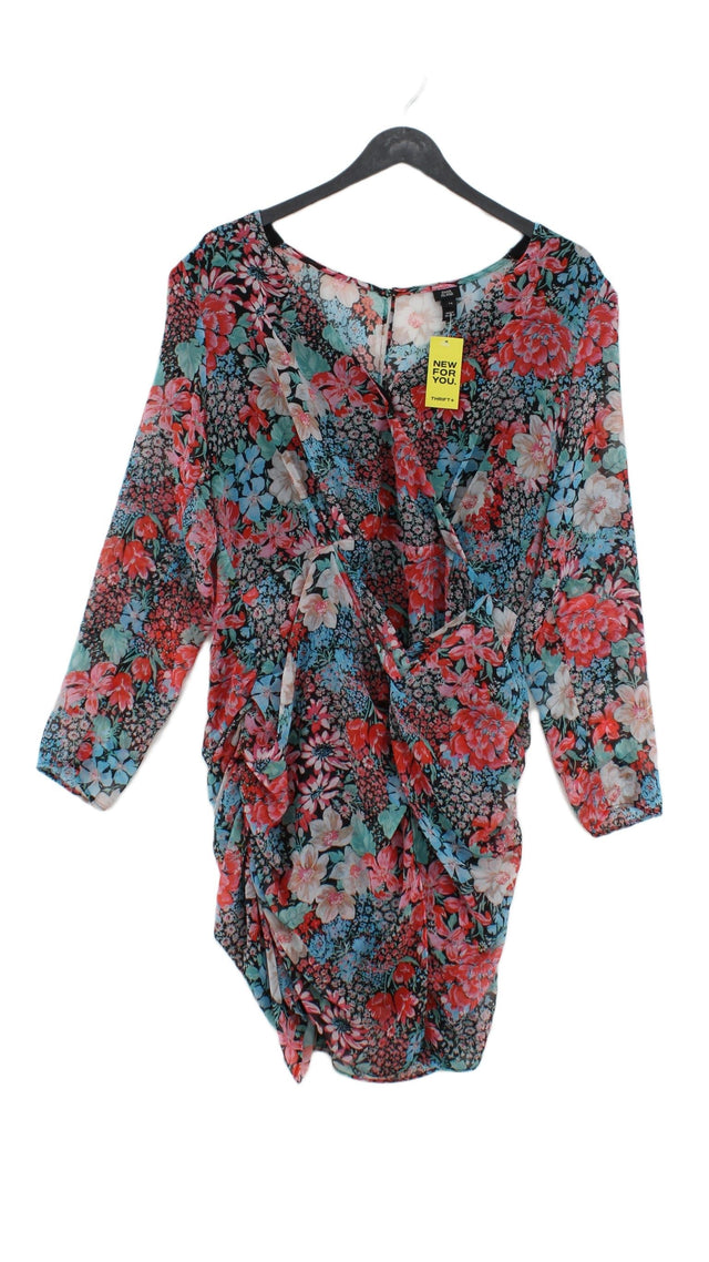 River Island Women's Midi Dress UK 14 Multi 100% Polyester