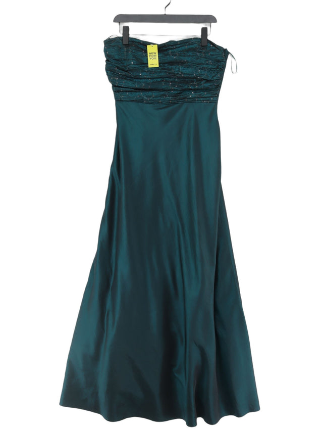 Ariella Women's Maxi Dress UK 14 Green Polyamide with Polyester