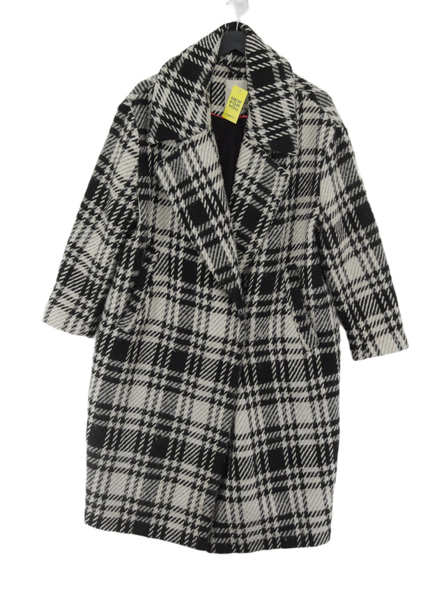 Zara Women's Coat XS Multi Polyester with Acrylic, Wool
