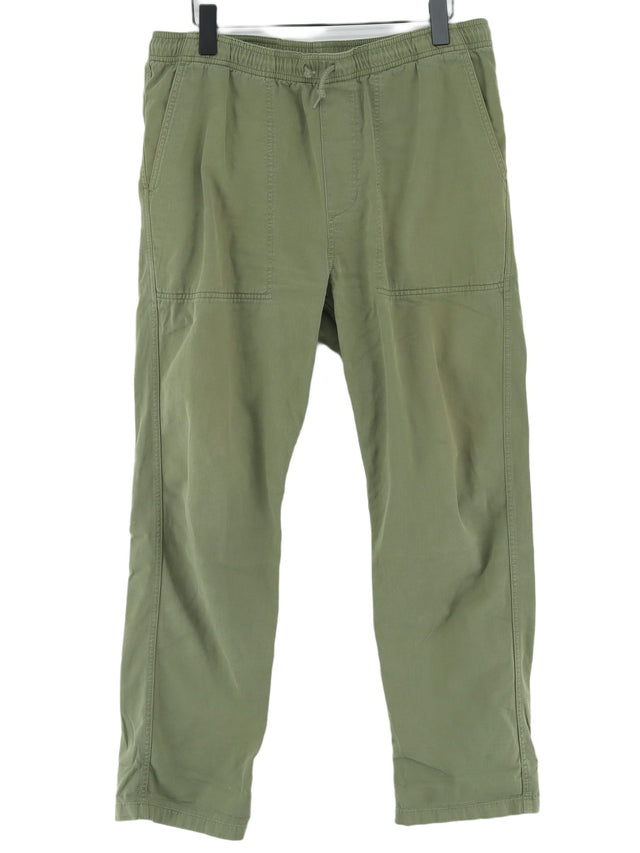 Dickies Women's Trousers M Green 100% Cotton