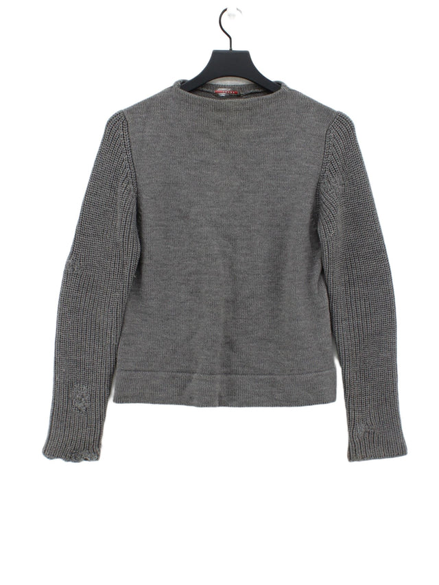 Prada Women's Jumper M Grey 100% Wool