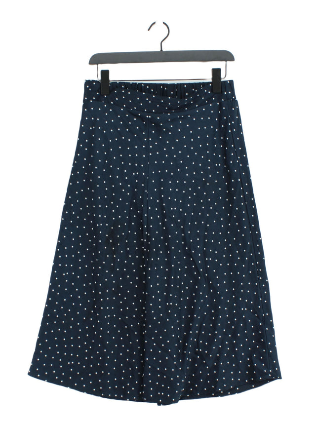 Monki Women's Maxi Skirt M Blue Polyester with Elastane