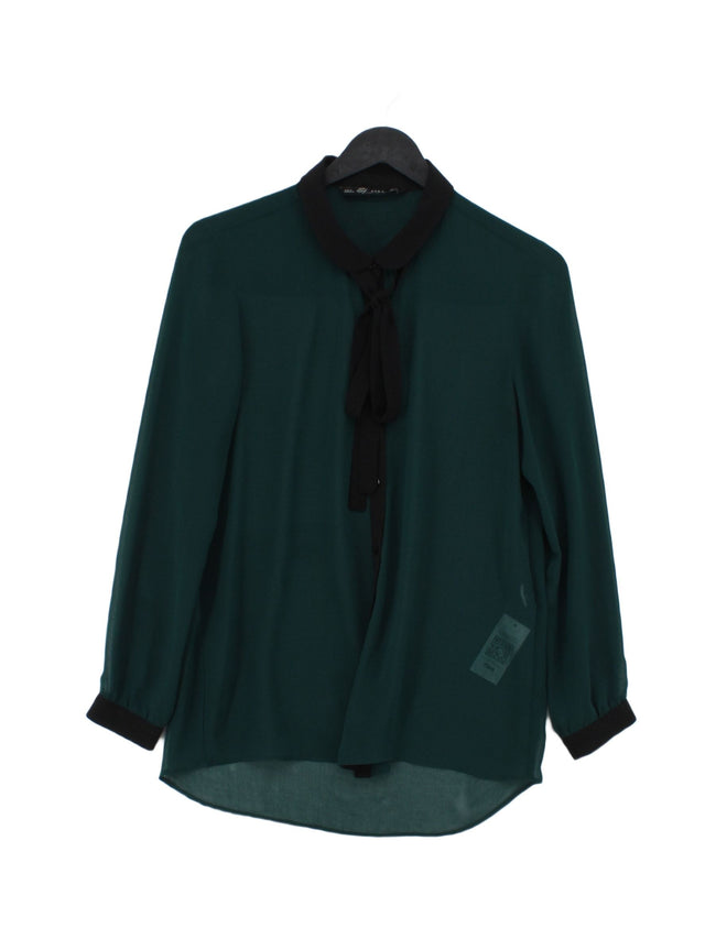 Zara Women's Blouse S Green 100% Other