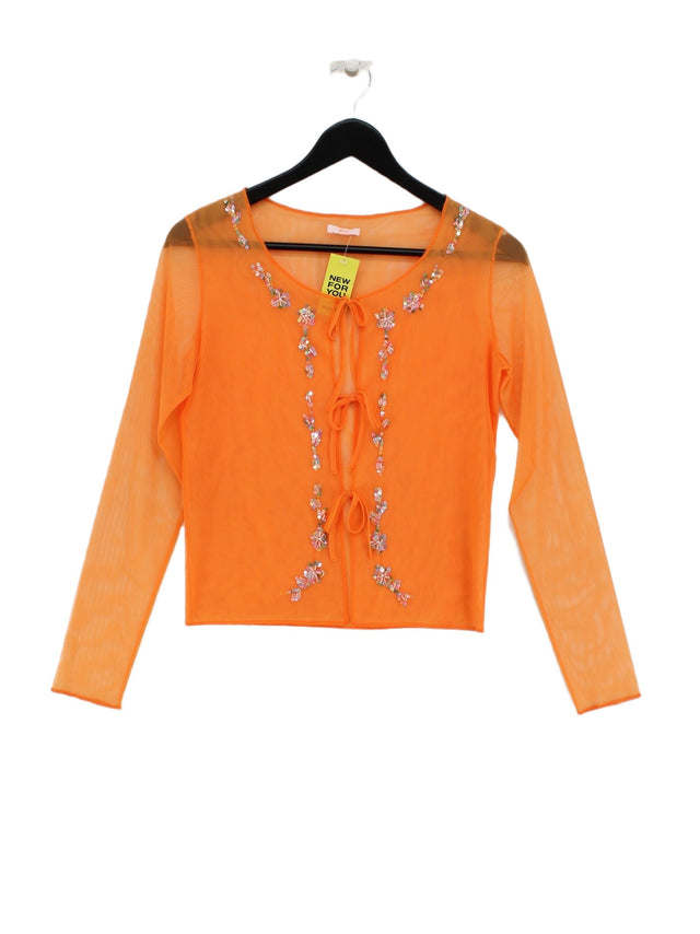 MNG Women's Cardigan M Orange 100% Other