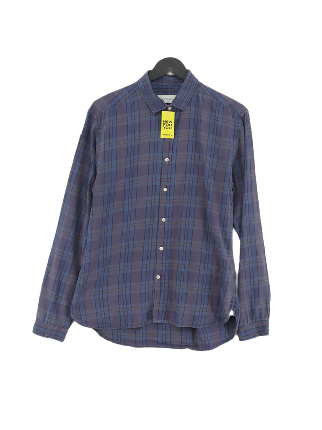 Oliver Spencer Men's Shirt Collar: 15.5 in Blue 100% Cotton