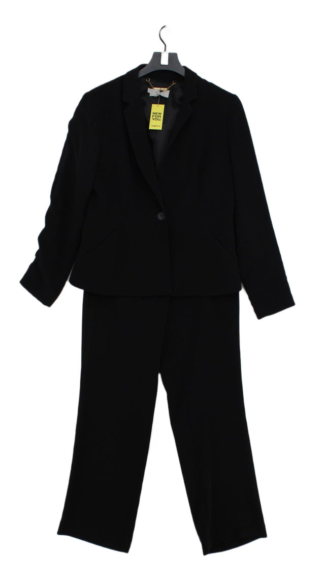 Hobbs Women's Two Piece Suit UK 12 Black 100% Polyester