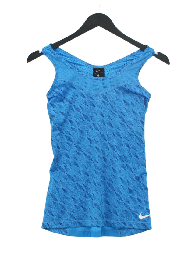 Nike Women's T-Shirt XS Blue Polyester with Elastane