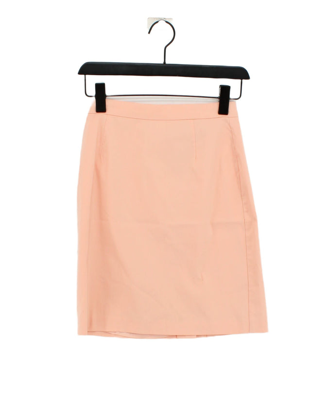 Alba Moda Women's Midi Skirt UK 8 Pink Viscose with Elastane, Polyamide