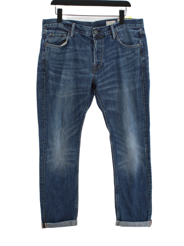 AllSaints Men's Jeans W 34 in Blue 100% Cotton