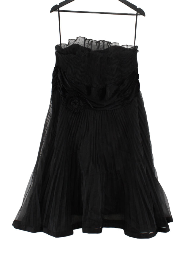 Holly Willoughby Women's Midi Dress UK 20 Black 100% Polyester