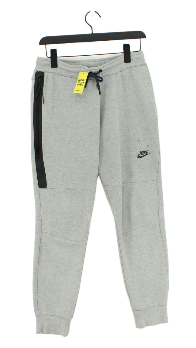 Nike Men's Sports Bottoms M Grey Cotton with Polyester