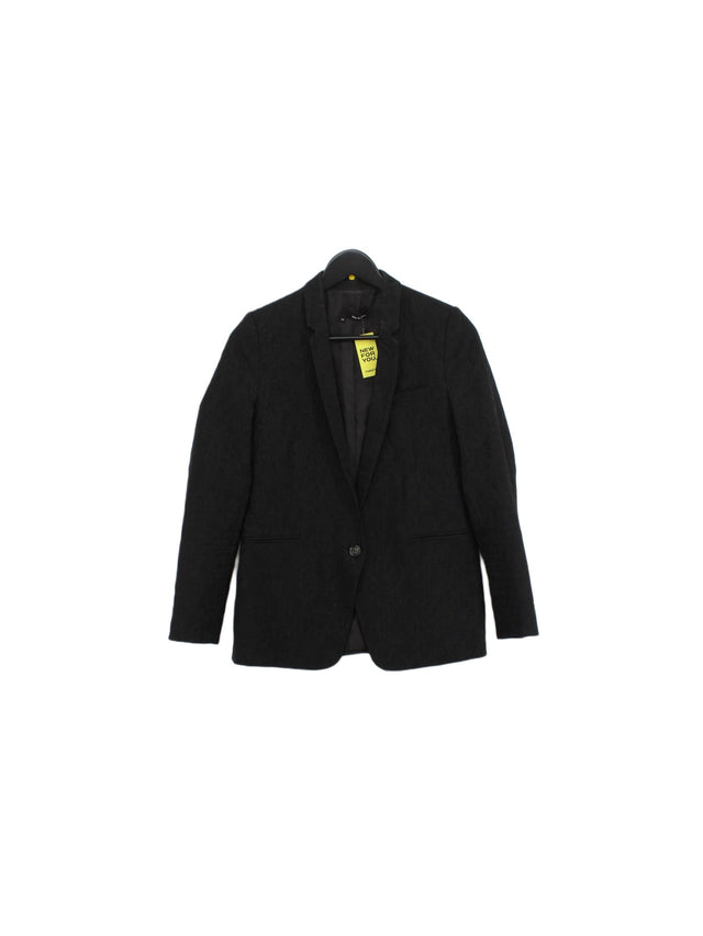 The Kooples Women's Blazer Chest: 36 in Black Polyester with Cotton, Elastane