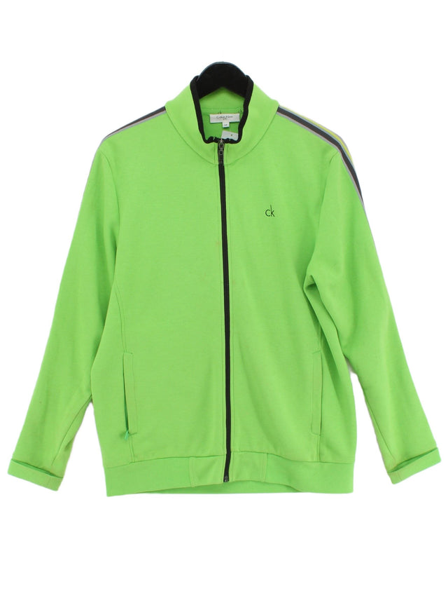 Calvin Klein Men's Jacket S Green Cotton with Polyester