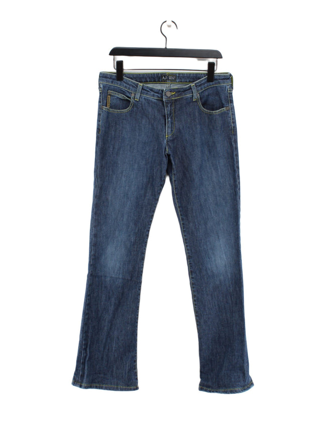 Armani Jeans Women's Jeans W 32 in Blue Cotton with Elastane