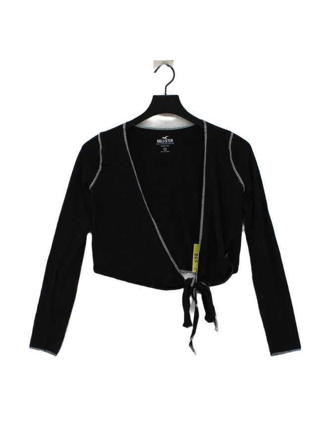 Hollister Women's Cardigan S Black Cotton with Elastane
