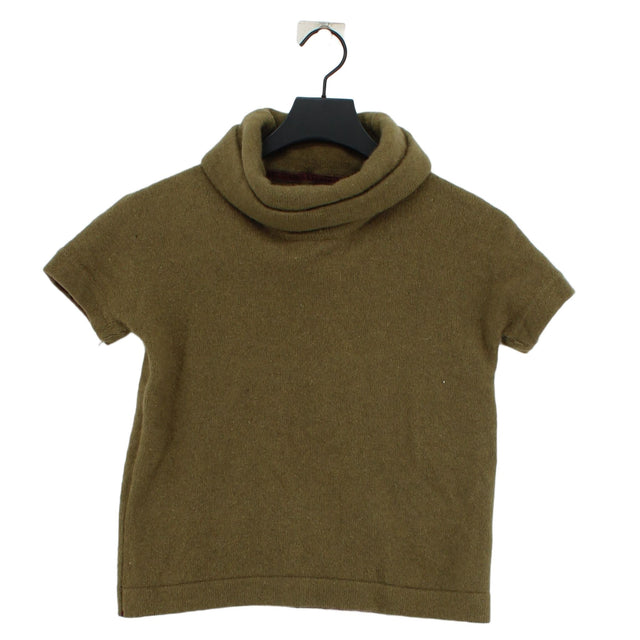 Joules Women's T-Shirt UK 8 Green Cashmere with Polyamide, Viscose, Wool