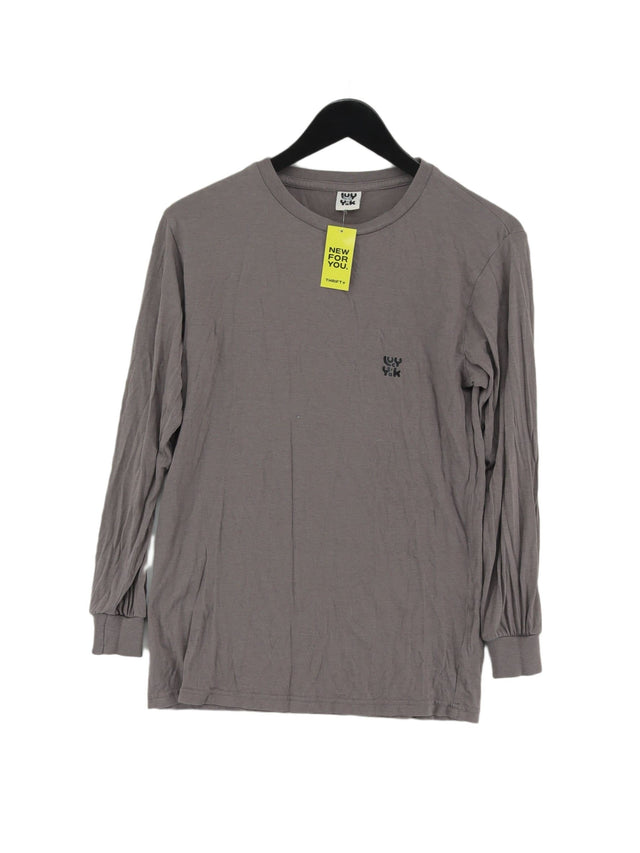 Lucy & Yak Women's Top XS Grey Cotton with Other