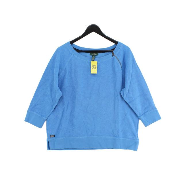 Ralph Lauren Women's Hoodie XL Blue 100% Cotton