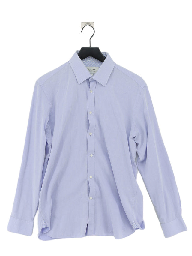 Ted Baker Men's Shirt Chest: 35 in Blue 100% Cotton