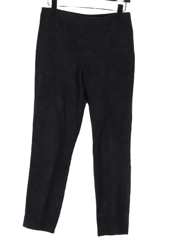 Monsoon Women's Suit Trousers UK 12 Black Cotton with Elastane, Polyester