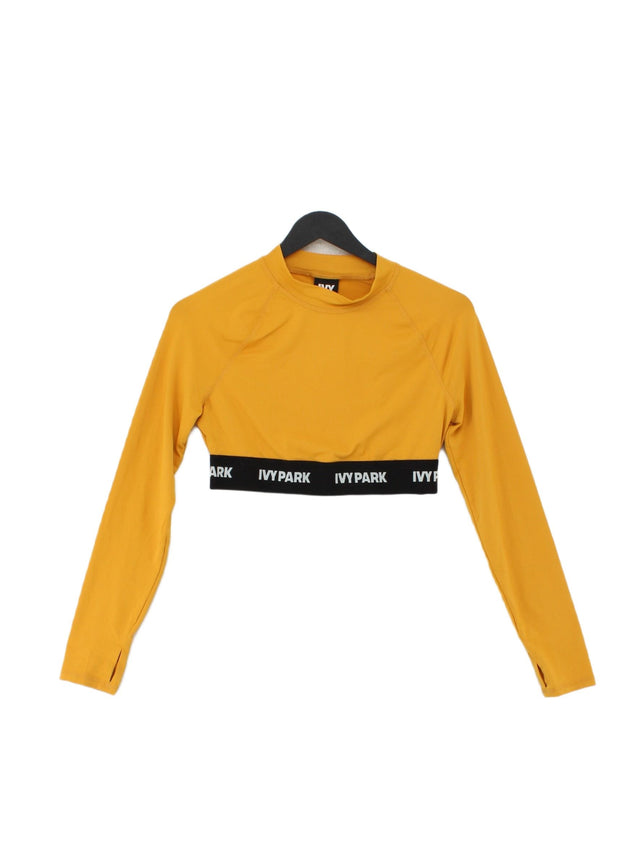 Ivy Park Women's Top M Yellow Polyamide with Elastane