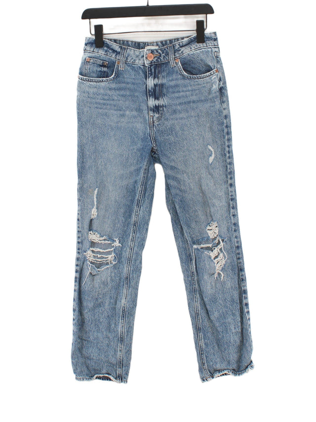 River Island Women's Jeans UK 10 Blue 100% Cotton
