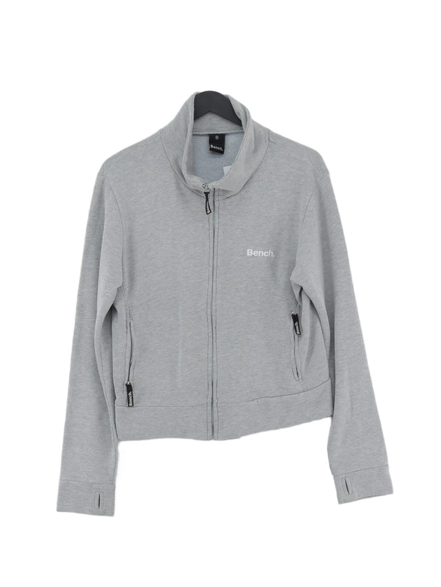 Bench Women's Cardigan XL Grey Cotton with Polyester