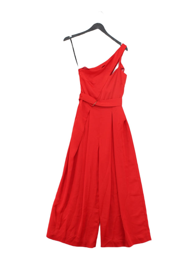 Karen Millen Women's Jumpsuit UK 8 Red 100% Polyester
