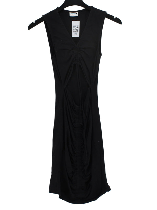Noisy May Women's Midi Dress S Black Cotton with Elastane