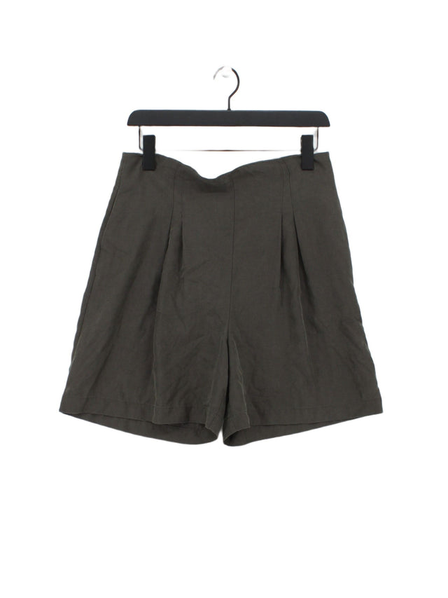 Oliver Bonas Women's Shorts UK 12 Grey Lyocell Modal with Polyester