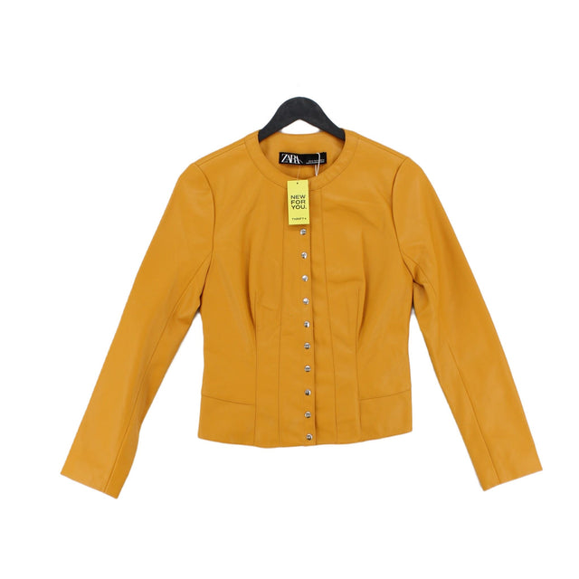 Zara Women's Jacket XS Yellow Polyester with Other