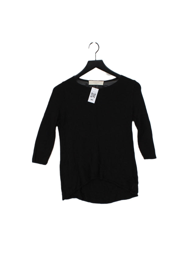Zara Women's Top M Black Polyester with Angora, Viscose