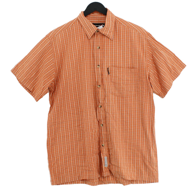 Trespass Men's Shirt S Orange 100% Cotton