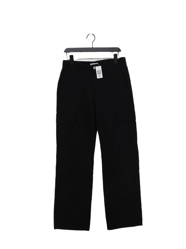 Zara Women's Trousers UK 12 Black 100% Other