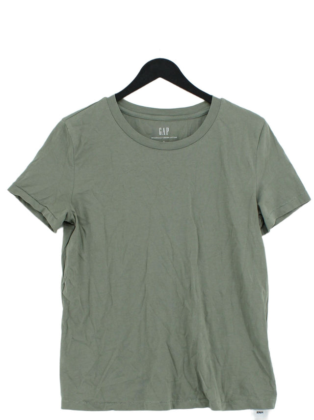 Gap Women's T-Shirt S Green 100% Cotton
