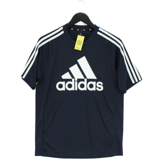 Adidas Men's T-Shirt M Blue 100% Polyester