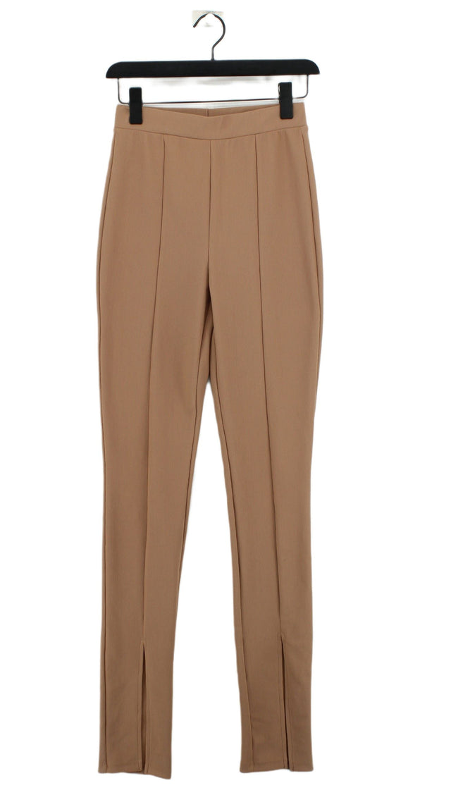 Zara Women's Suit Trousers M Tan 100% Polyester